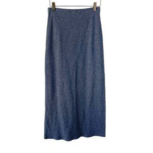 Vintage 90s Grey Full Length Straight Skirt Small